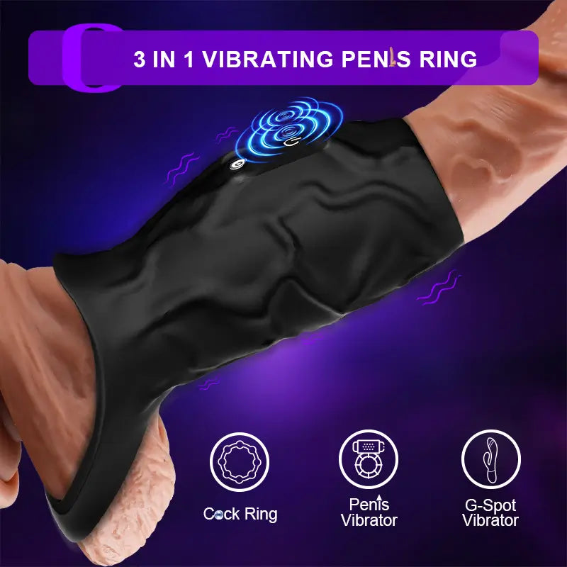 PR11: Cock Ring Sleeve with 10 Vibration Modes