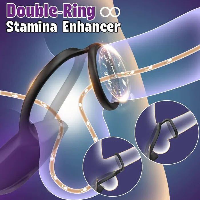 PM7: Gay Prostate Massager with 9 Vibrating Thrusting Dual Ring