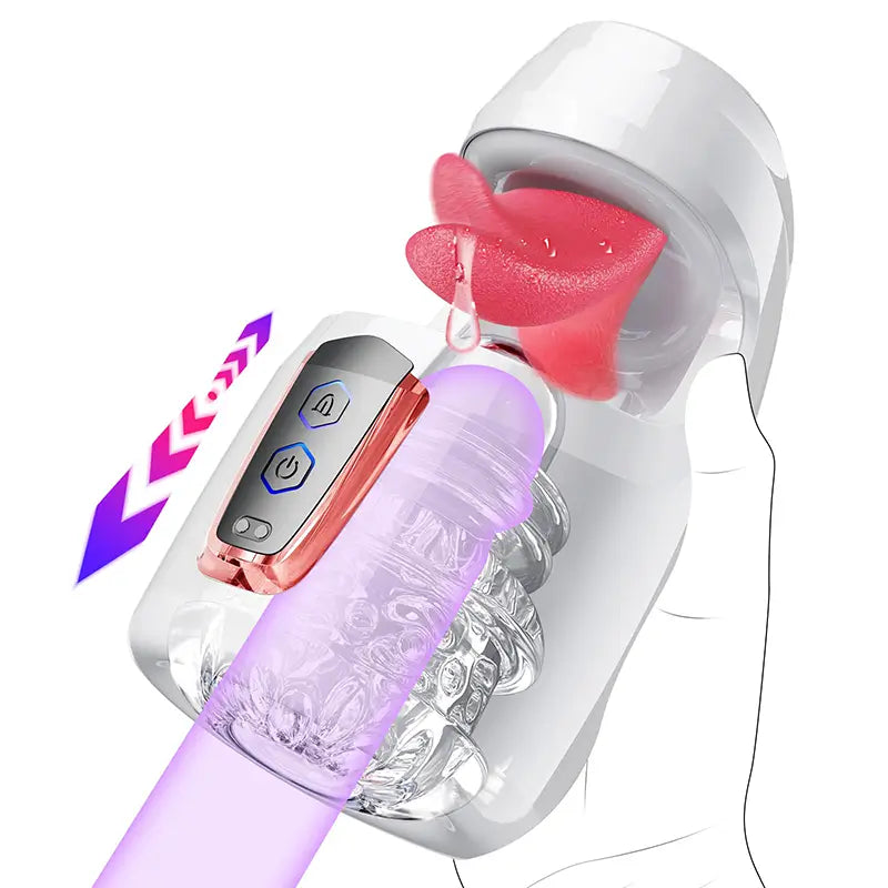 XG18 Plus: Blowjob 10 Licking Thrusting Modes Glans Training Stimulator