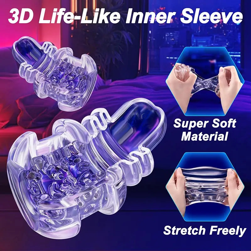 XG18 Plus: Blowjob 10 Licking Thrusting Modes Glans Training Stimulator