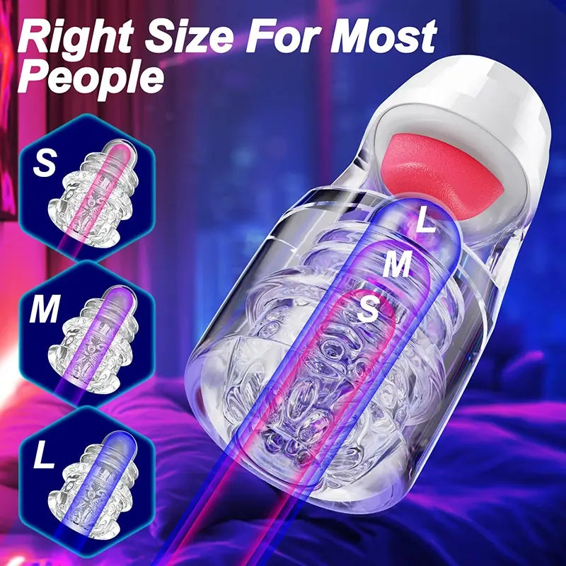 XG18 Plus: Blowjob 10 Licking Thrusting Modes Glans Training Stimulator