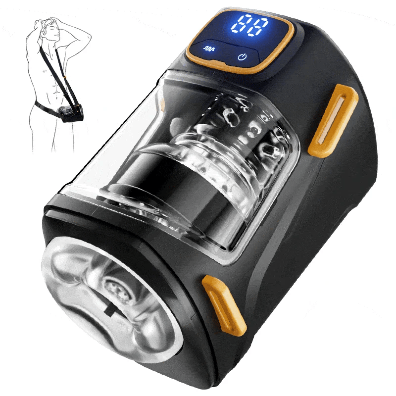 XT2: Wearable Hands Free Male Stroker with 9 Thrusting & Vibrating Modes