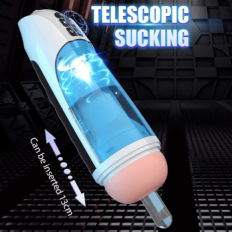 High-speed thrusting and heating masturbator with 42°C heating feature