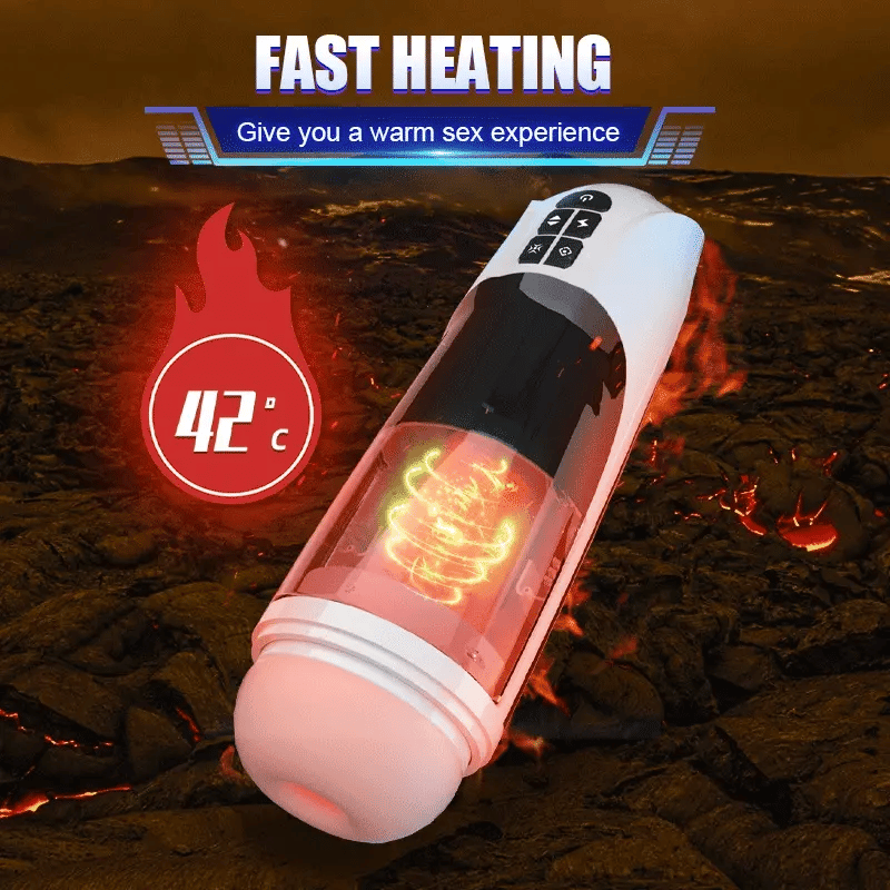 Masturbator with 42°C intelligent heating for a warm sex experience