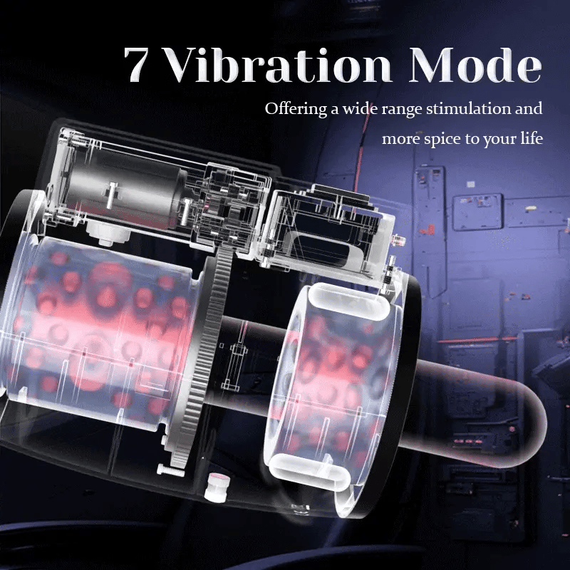 XR7: Dual-end Rotating Thrusting Vibrating Blow Job Stroker