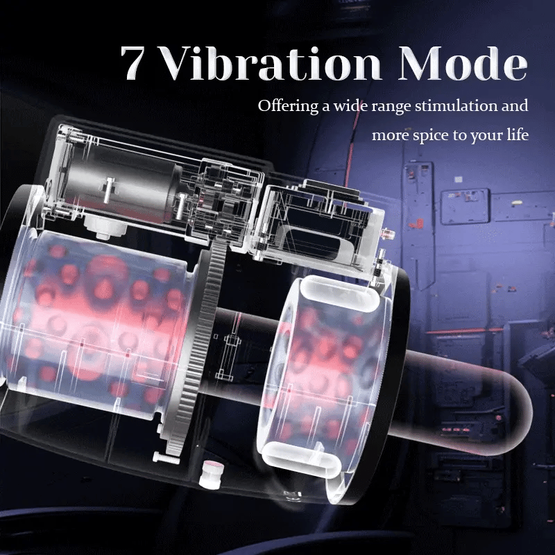 XR7: Dual-end Rotating Thrusting Vibrating Blow Job Stroker