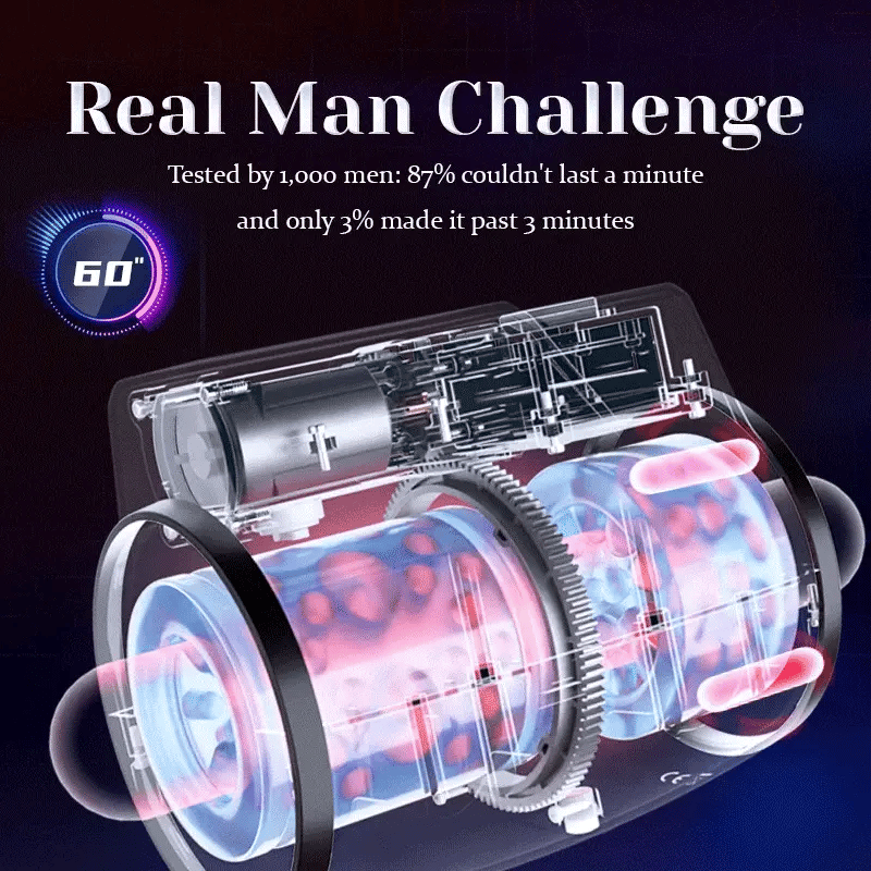 XR7: Dual-end Rotating Thrusting Vibrating Blow Job Stroker
