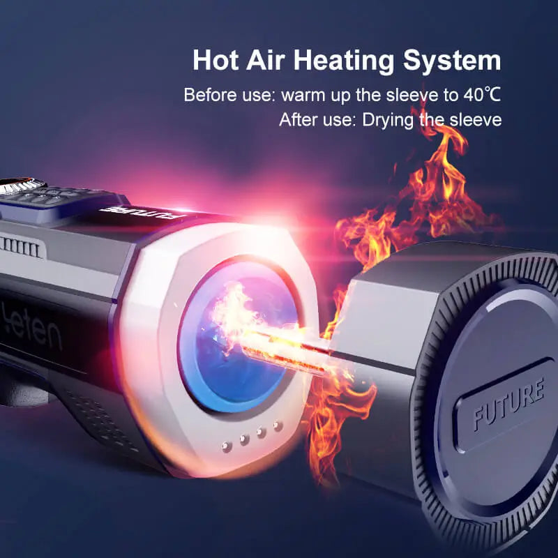 Leten Future Pro 708 Male Masturbator with Hot Air Heating System for Enhanced Pleasure