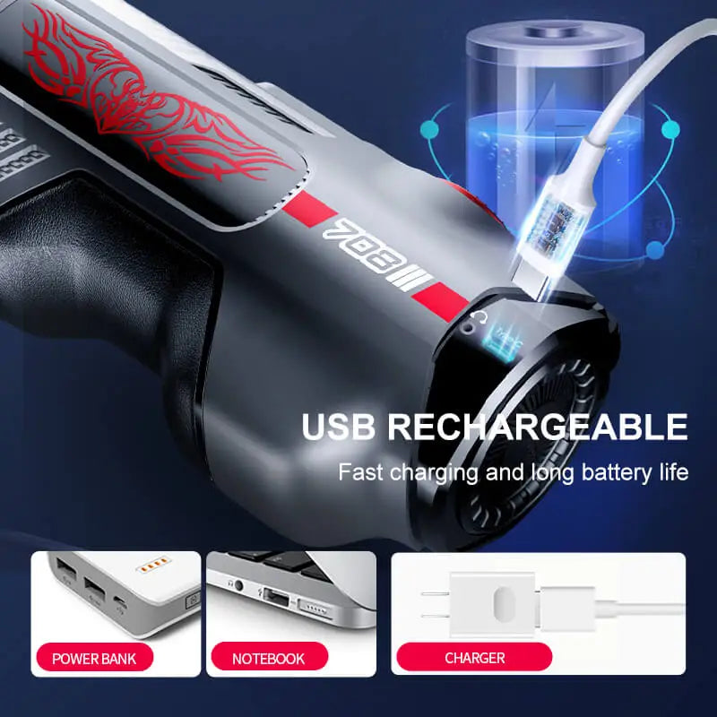 Leten 708 Pro Fast USB Rechargeable Male Massager with Long Battery Life