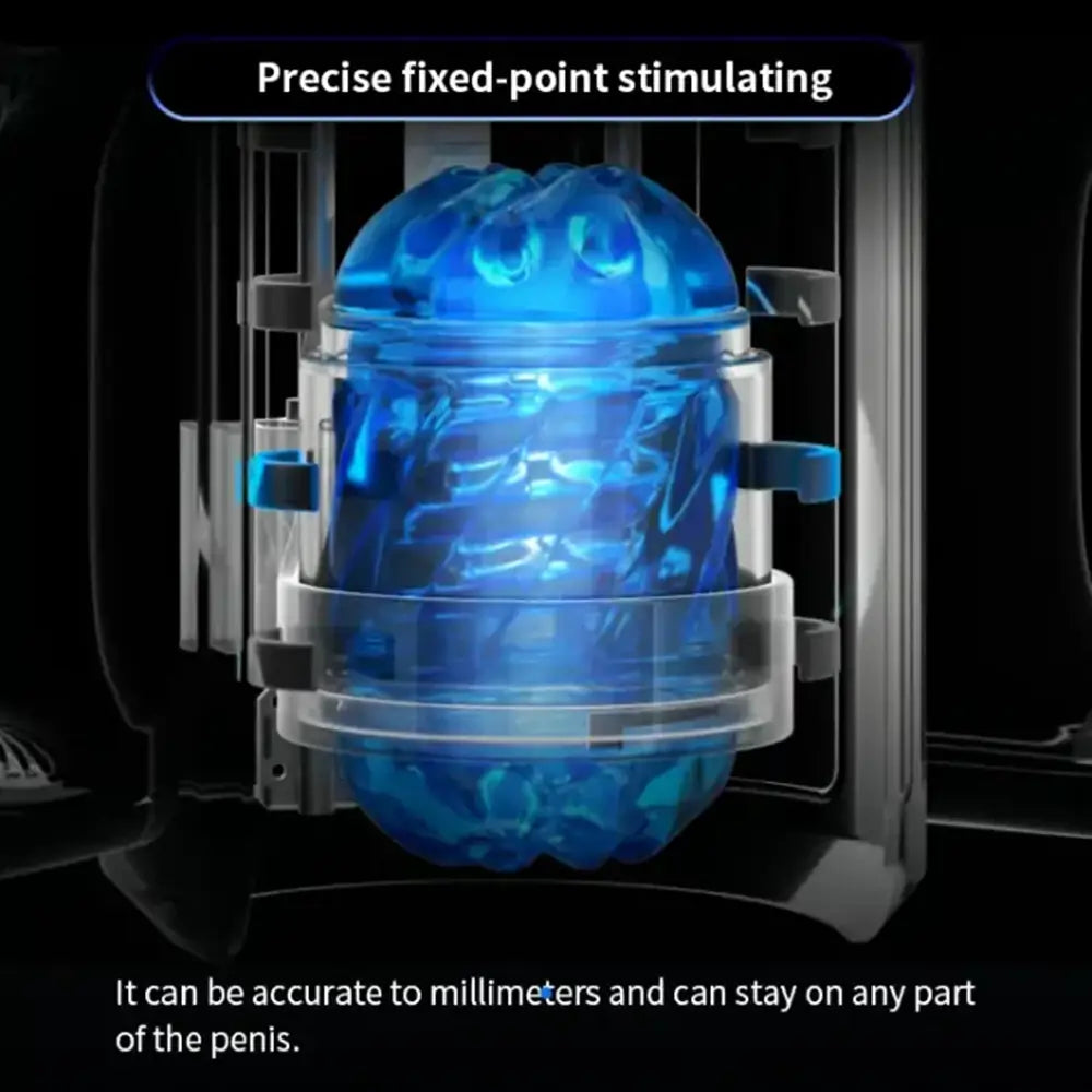 Leten Cannon King Pro male masturbator with precise fixed-point stimulation, adjustable to millimeters for targeted pleasure