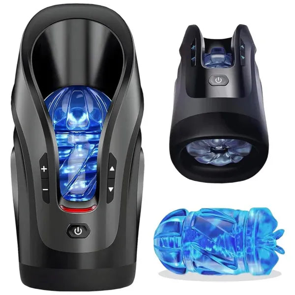 Leten Cannon King Mini Auto Stroker with lightning-fast piston for unstoppable sensations.
