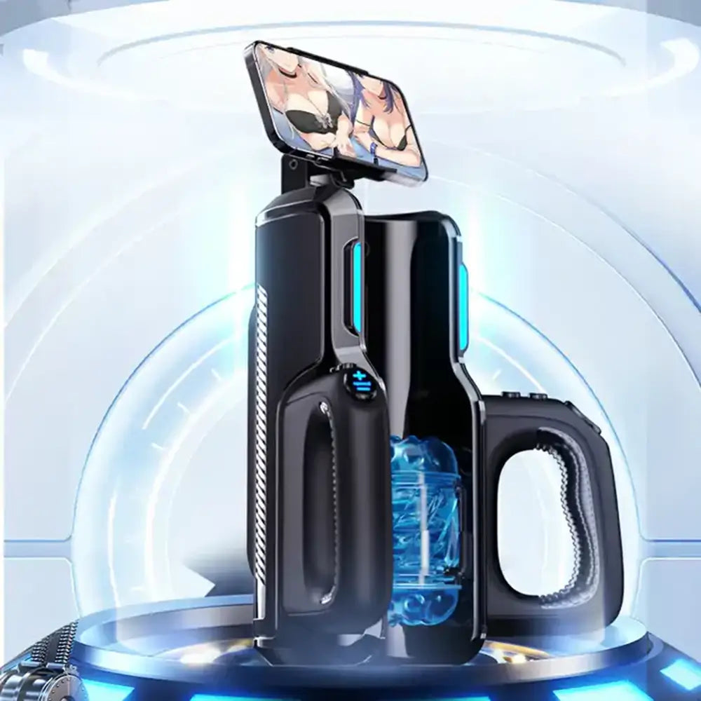 Built-in phone holder on Leten Cannon King for immersive viewing experience