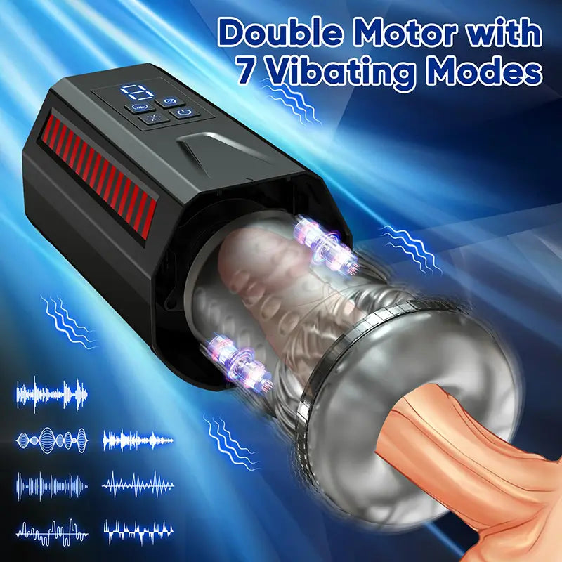 XR6: Rotating Vibrating Male Thrusting Masturbator with Tongue Licking