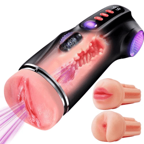 XV11: APP Control Men Masturbator with 9 Sucking & Vibrating 3 Sleeves