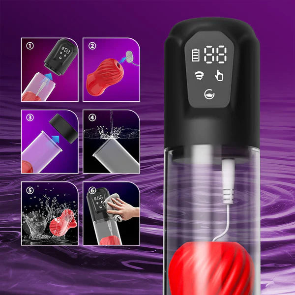 XP4 Plus: 7 Vibrating & 5 Sucking Penis Pump Extender