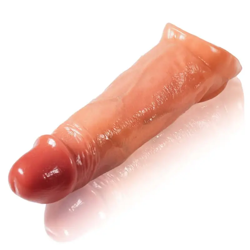 7.8" Length x 4.1" Girth Realistic Penis Vibrating Sleeve