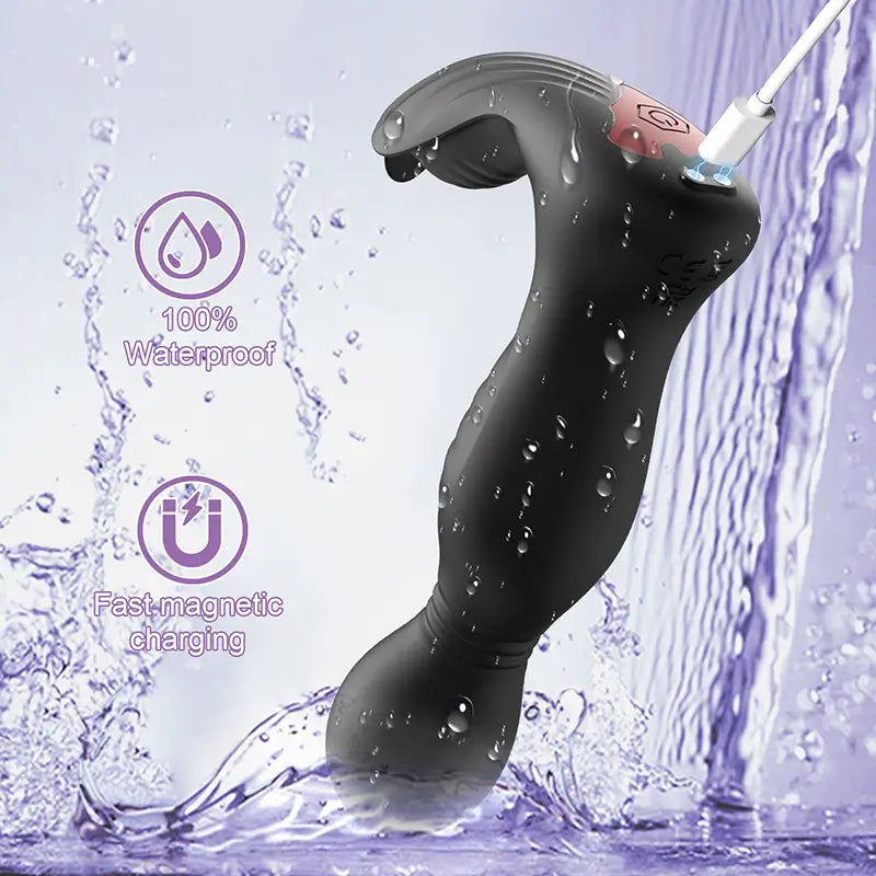 PM8: Prostate Massager Butt Plug Licking Vibrator