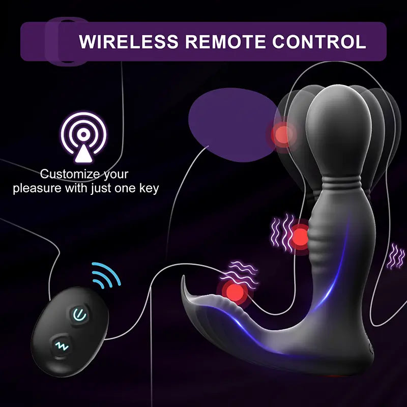 PM8: Prostate Massager Butt Plug Licking Vibrator