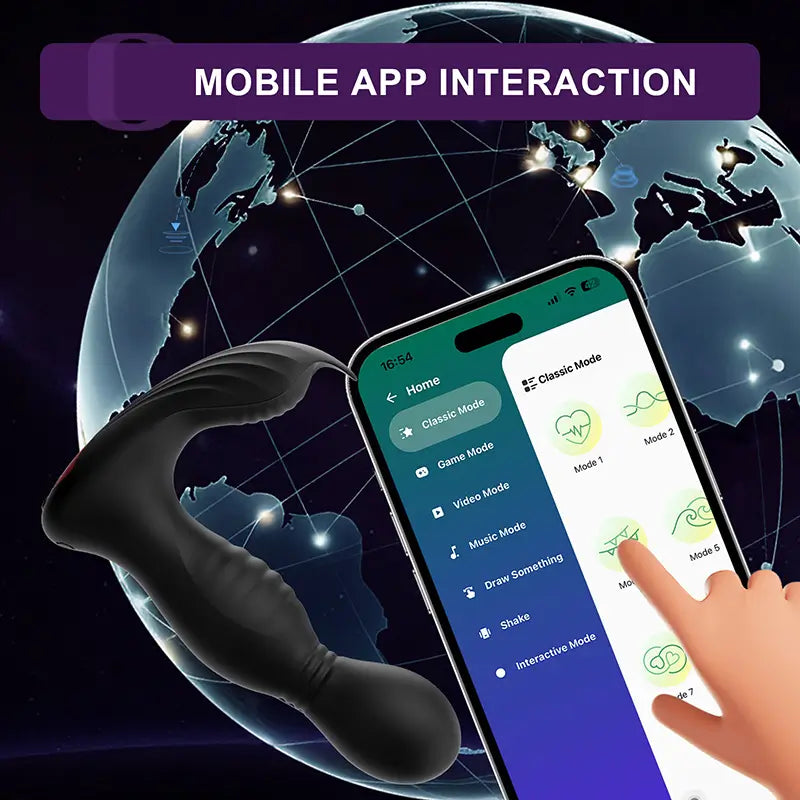 PM8: Prostate Massager Butt Plug Licking Vibrator