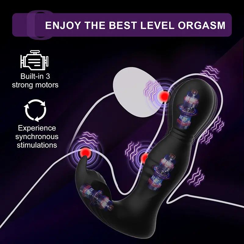 PM8: Prostate Massager Butt Plug Licking Vibrator