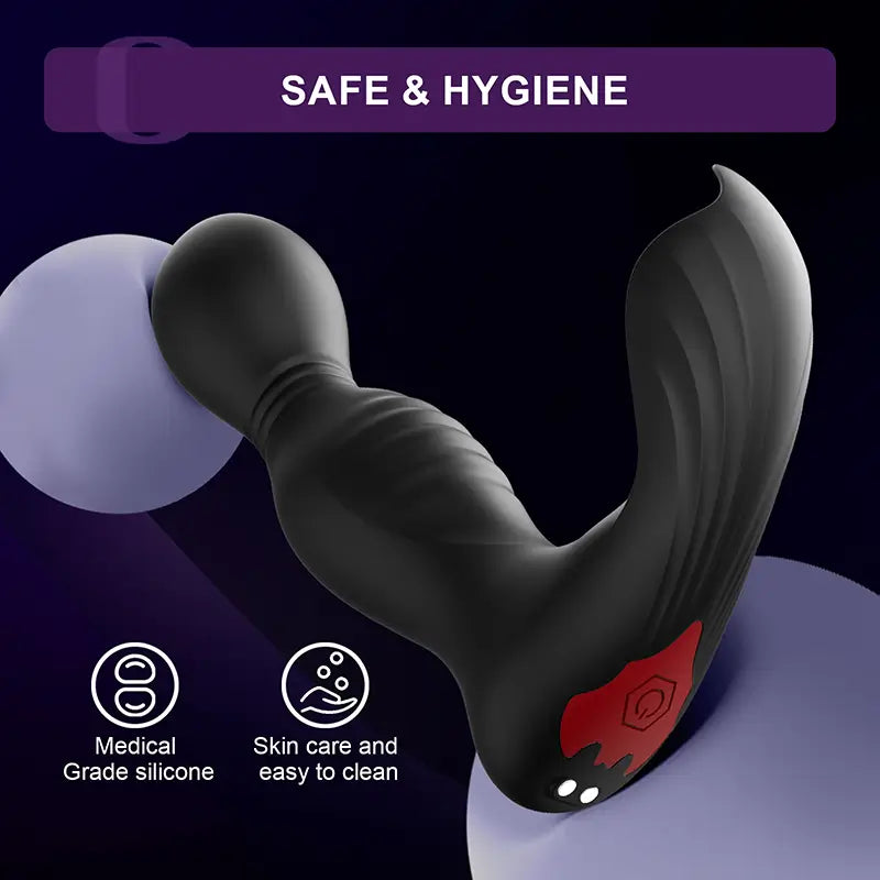 PM8: Prostate Massager Butt Plug Licking Vibrator