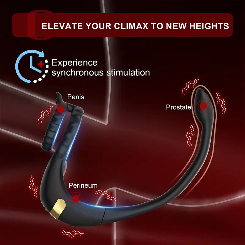 PM2: Remote or App Control Prostate Massager with Penis Ring