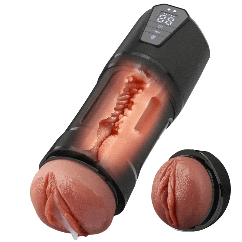 XV8: Realistic Electric Pocket Vagina Masturbator with 10 Vibrations 5 Suctions