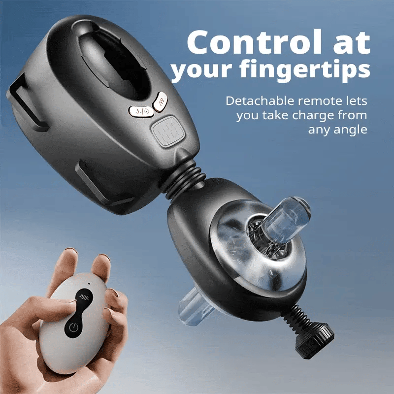 XT11: Strap-on Vibrating Stroker Remote Control Hands Free Masturbator