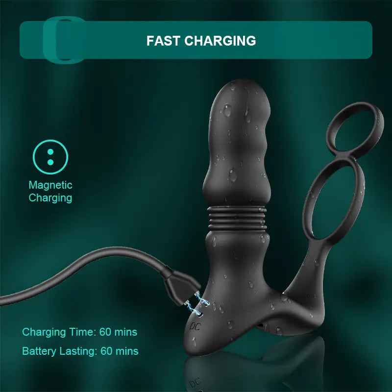 PM9: Wearable Remote Control Prostate Massager With 9 Thrusting & Vibrating Modes