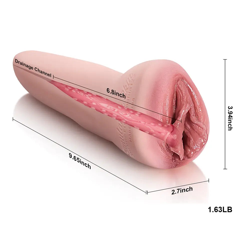 Grace: 1.63LB Ultra Realistic Silicone Pocket Pussy