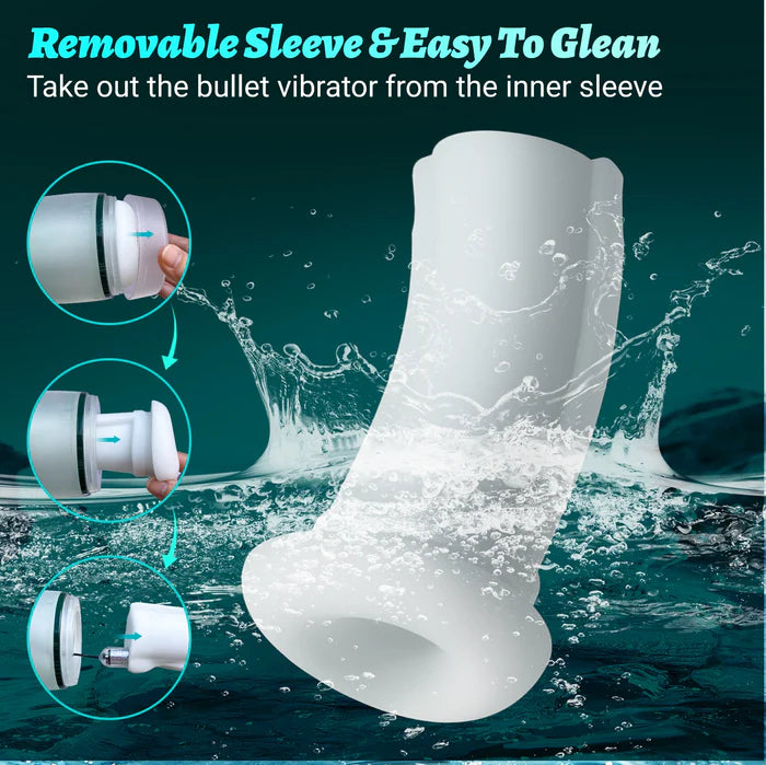 XS7: Sucking Male Masturbator with 6 Modes Suction Vibration Voice & Airbag Squeeze