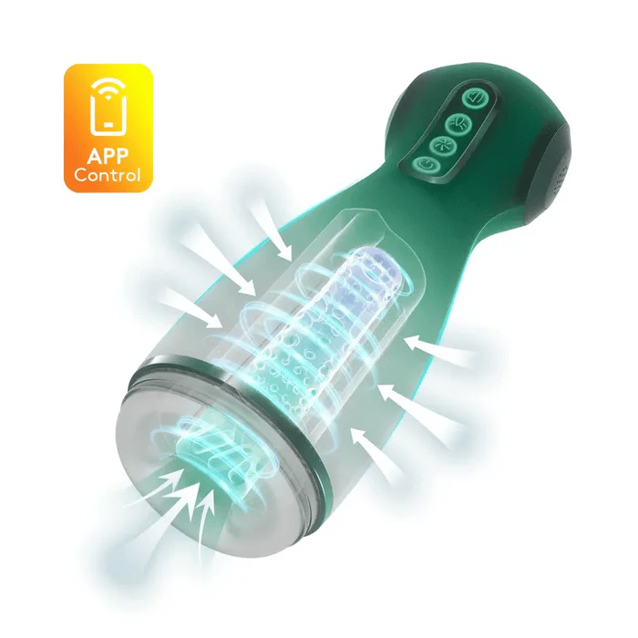 XS7: Sucking Male Masturbator with 6 Modes Suction Vibration Voice & Airbag Squeeze