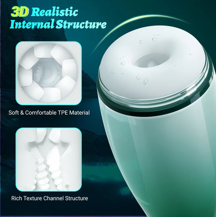 XS7: Sucking Male Masturbator with 6 Modes Suction Vibration Voice & Airbag Squeeze