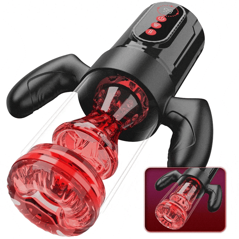 XS5: Best Blowjob Masturbator with Handle 9 Thrusting & Rotating 9 Suction