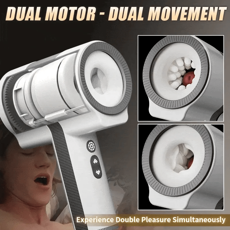 XR17: Auto 5 Telescopic Rotation 7 Vibrating Modes Male Masturbator Cup