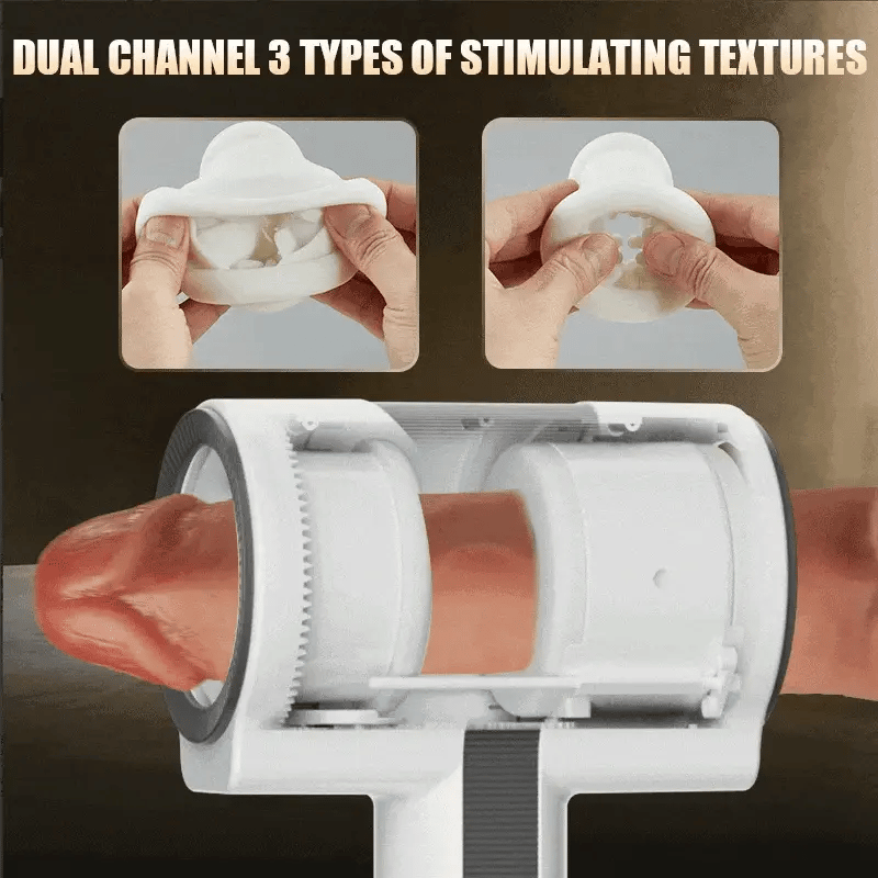 XR17: Auto 5 Telescopic Rotation 7 Vibrating Modes Male Masturbator Cup
