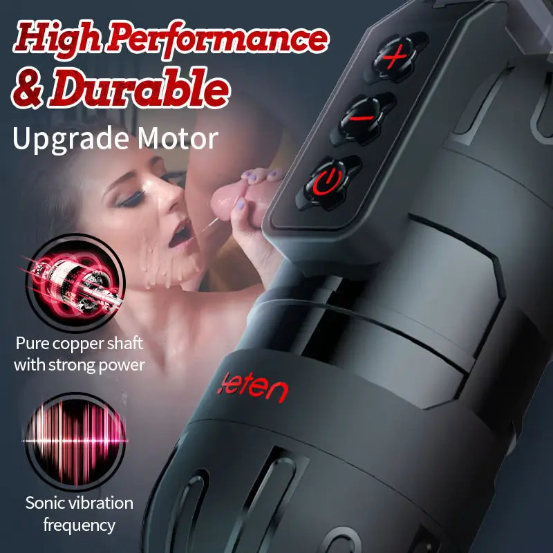 Leten Powerful Blasting: 10 Vibrating Male Masturbator APP Control