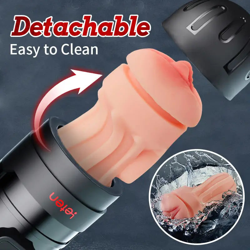 Leten Powerful Blasting: 10 Vibrating Male Masturbator APP Control
