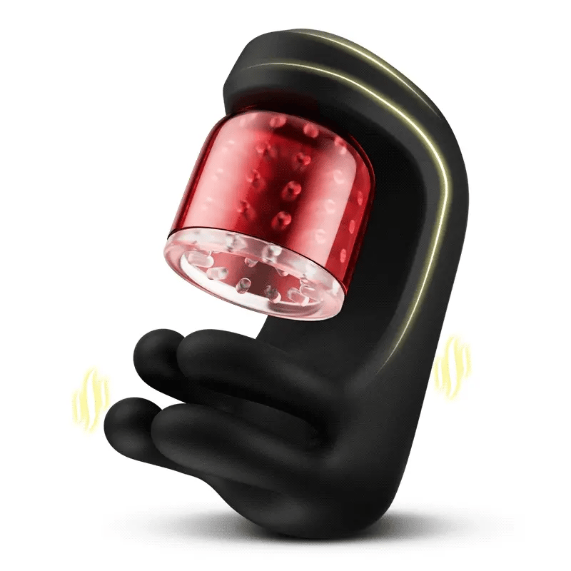 XG10: Bite & Rotation & Vibration Glans Trainer Masturbator