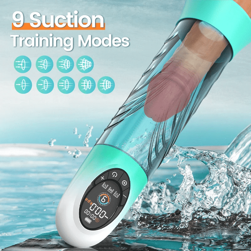 XP14: Electric Vacuum Water Penis Pump with 4 Pressure Levels 9 Sucking