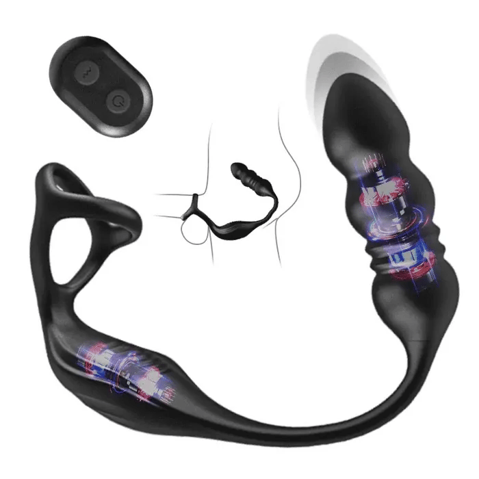 PM6: Wearable Prostate Massager with 9 Thrusting & Vibrating