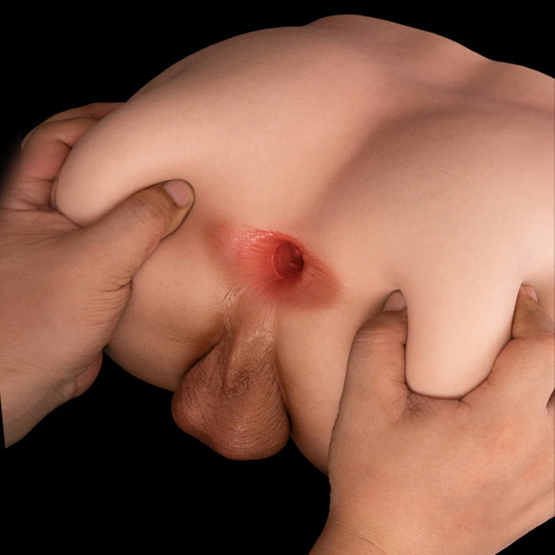Alexis: Gay Male Masturbator with Realistic Silicone Ass & Scrotum