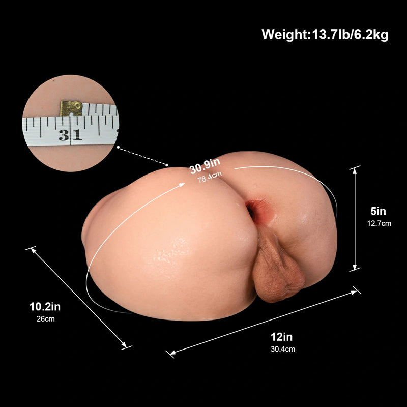 Alexis: Gay Male Masturbator with Realistic Silicone Ass & Scrotum