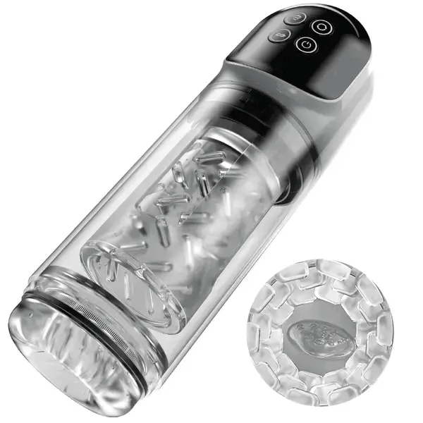 XR3 Plus: 2 In 1 Full Waterproof Blowjob Stimulator Water Vacuum Pump