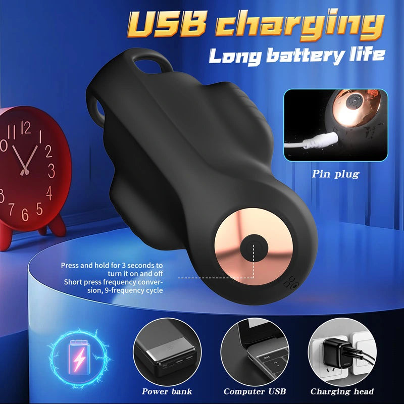 XG4: App Control Dual Motor Penis Trainer Ring with 9-frequency Pulse Mode