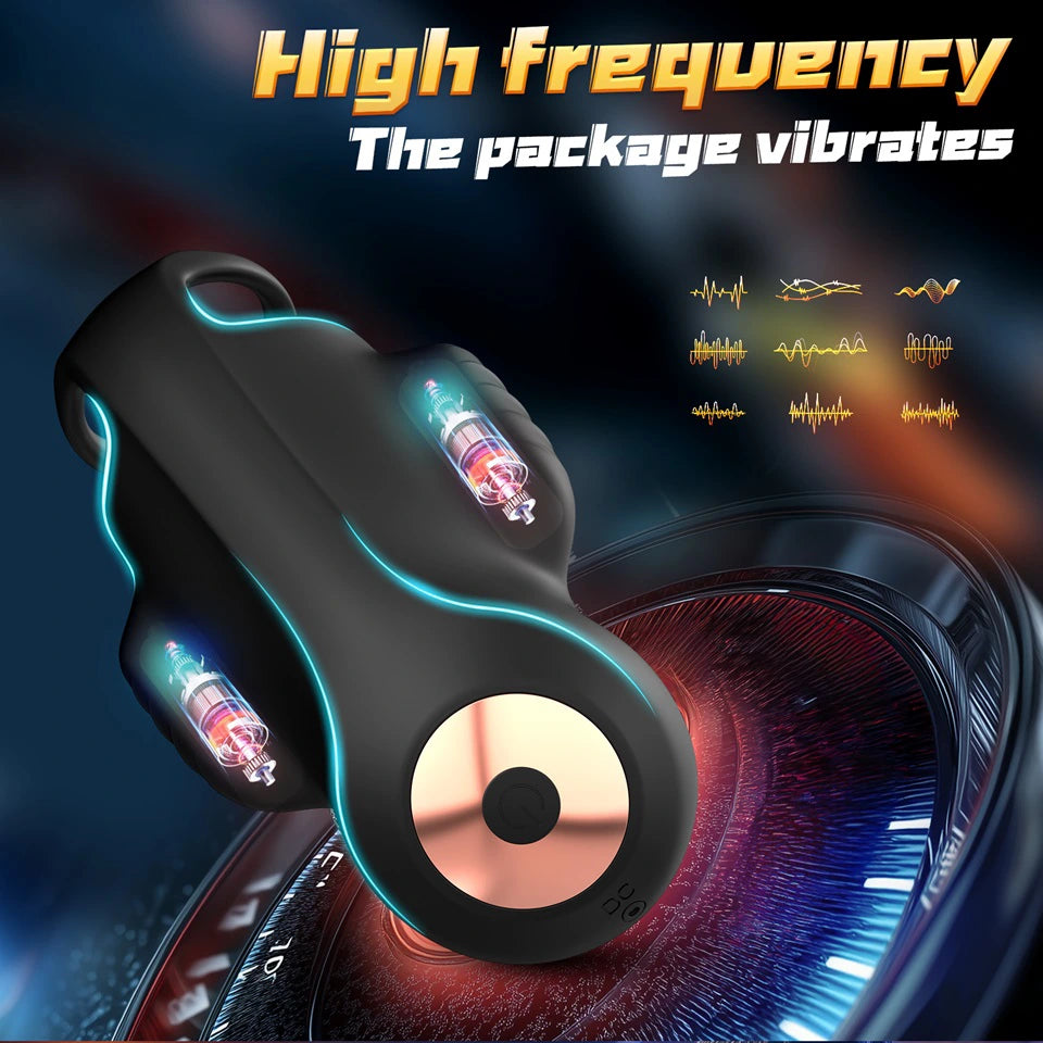 XG4: App Control Dual Motor Penis Trainer Ring with 9-frequency Pulse Mode
