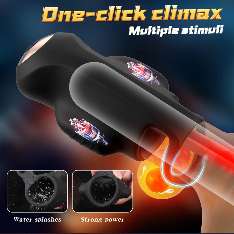 XG4: App Control Dual Motor Penis Trainer Ring with 9-frequency Pulse Mode