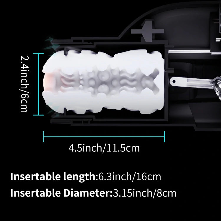 Leten Bermuda Storm male stroker with insertable length of 6.3 inches (16 cm) and diameter of 3.15 inches (8 cm) for a perfect fit and intense stimulation