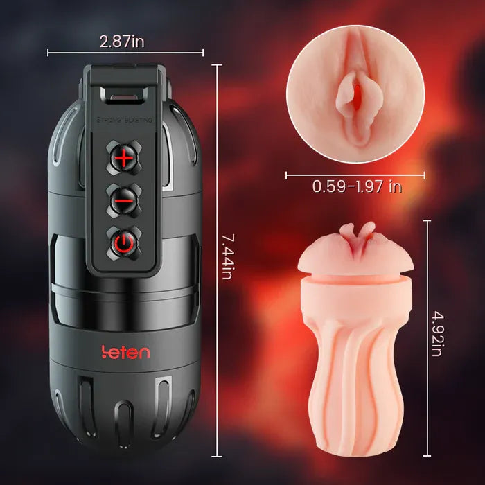 Leten Powerful Blasting: 10 Vibrating Male Masturbator APP Control