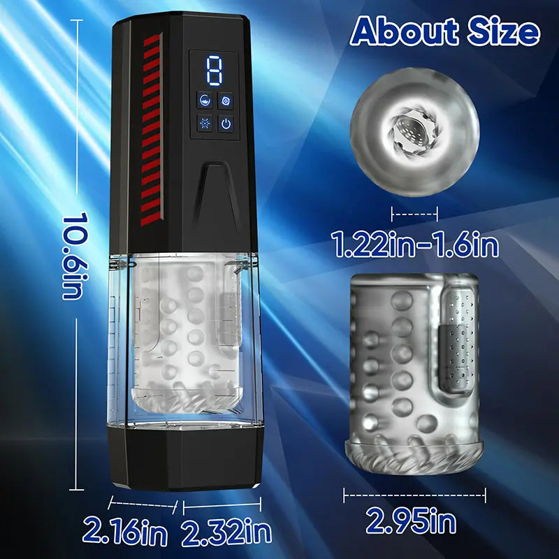 XR6: Rotating Vibrating Male Thrusting Masturbator with Tongue Licking